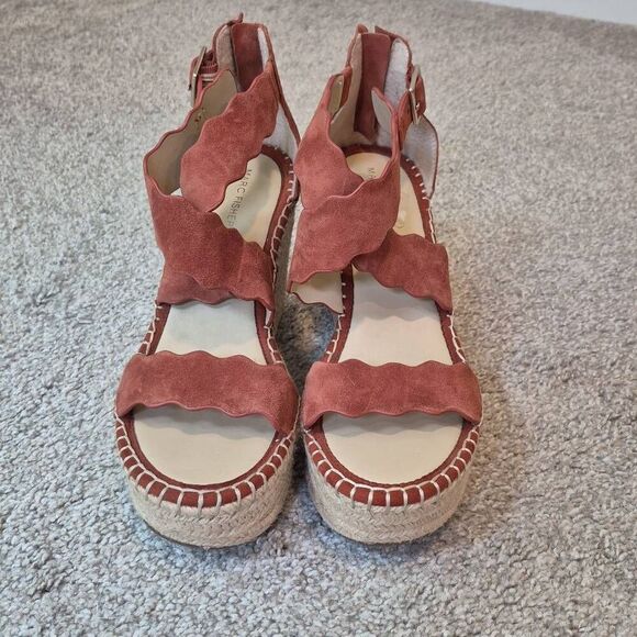 Marc Fisher Women's Size 9 Calita Wedge Sandals Platform Espadrille - Picture 2 of 11